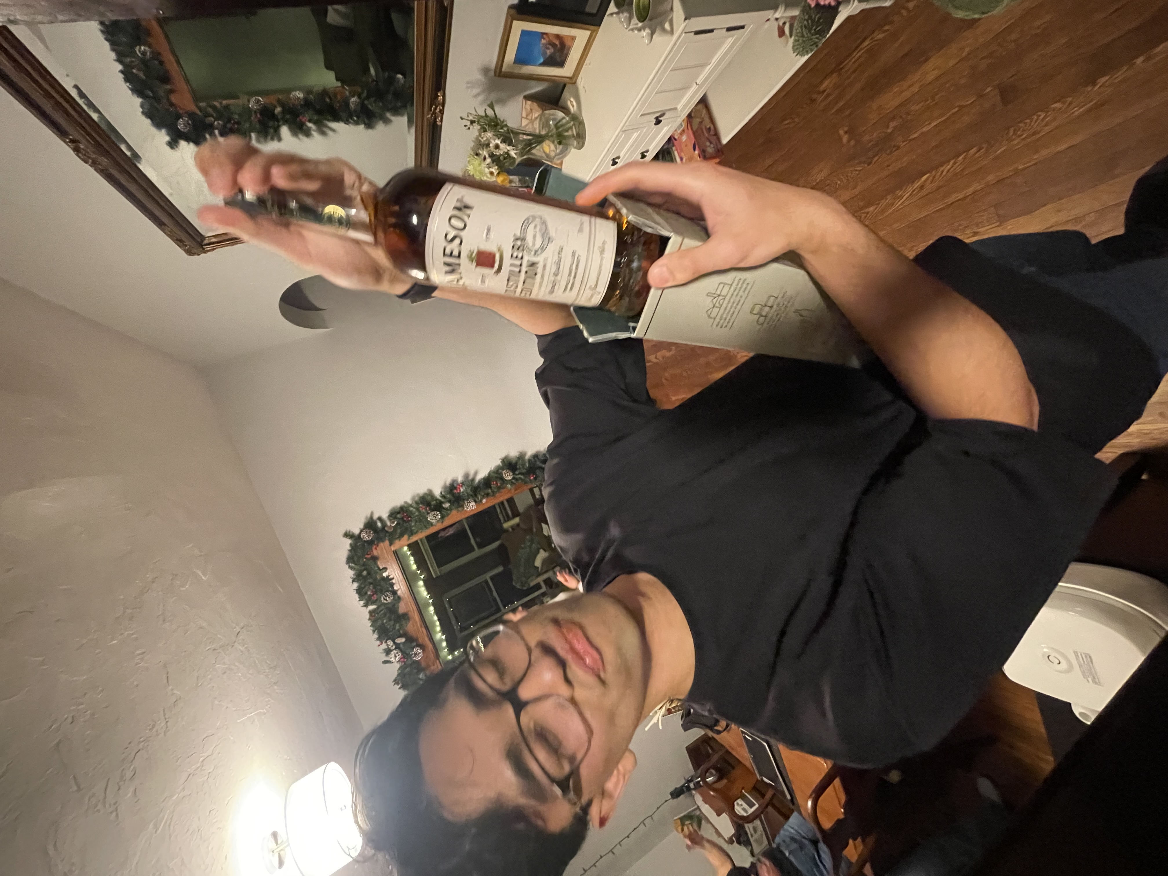 Randy and his whiskey bottle